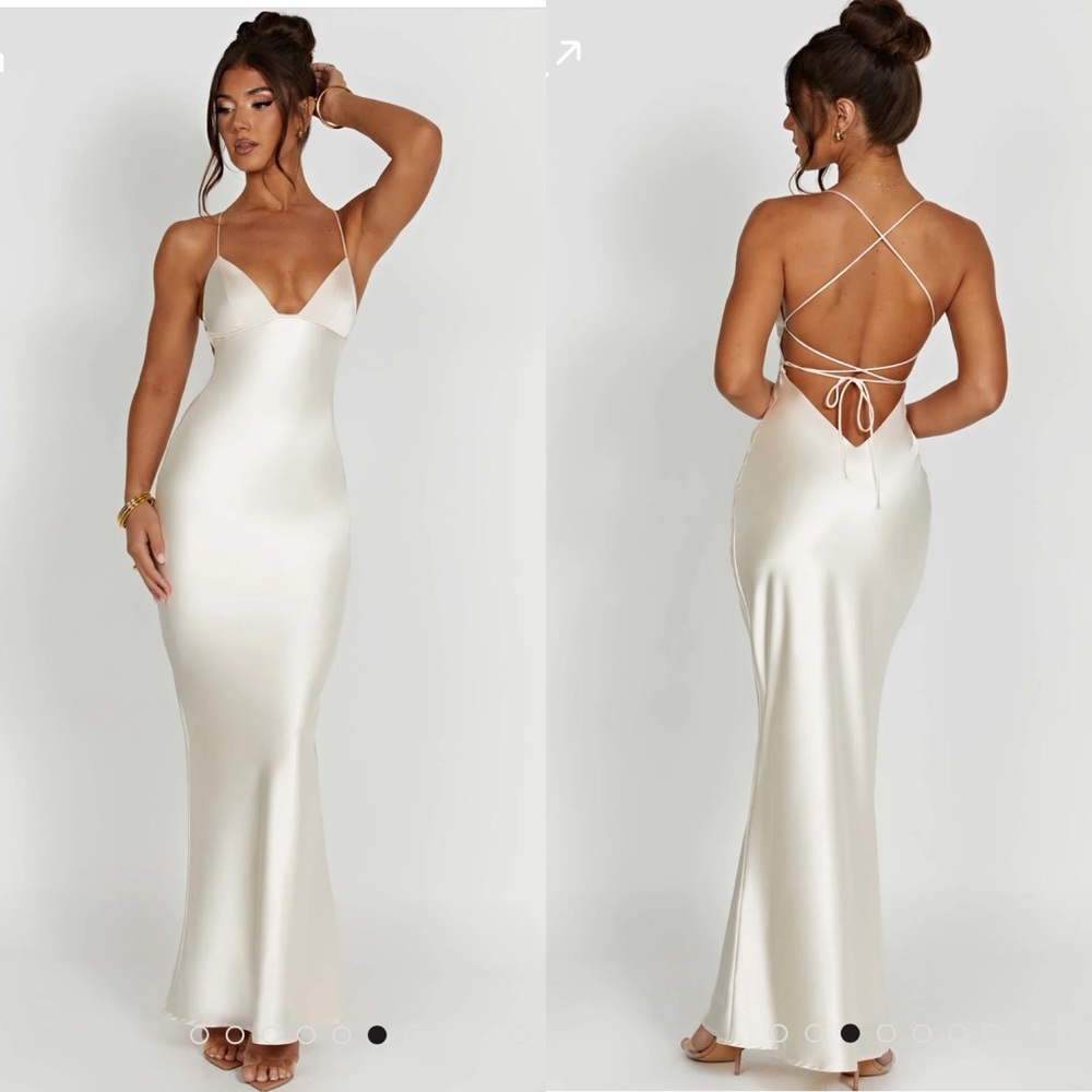 NWT Babyboo Fenty Maxi Dress Ivory XS